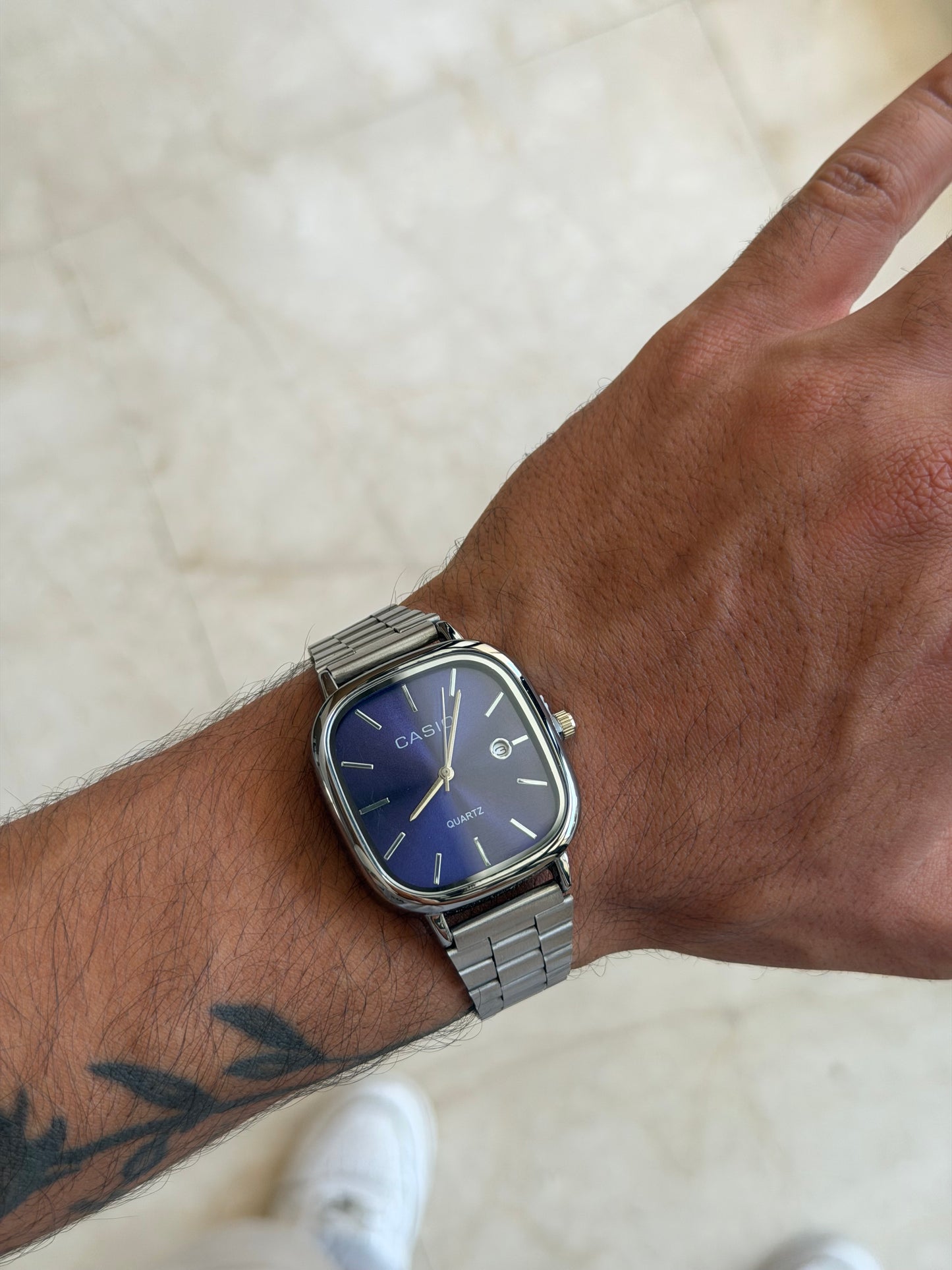Casio silver blue