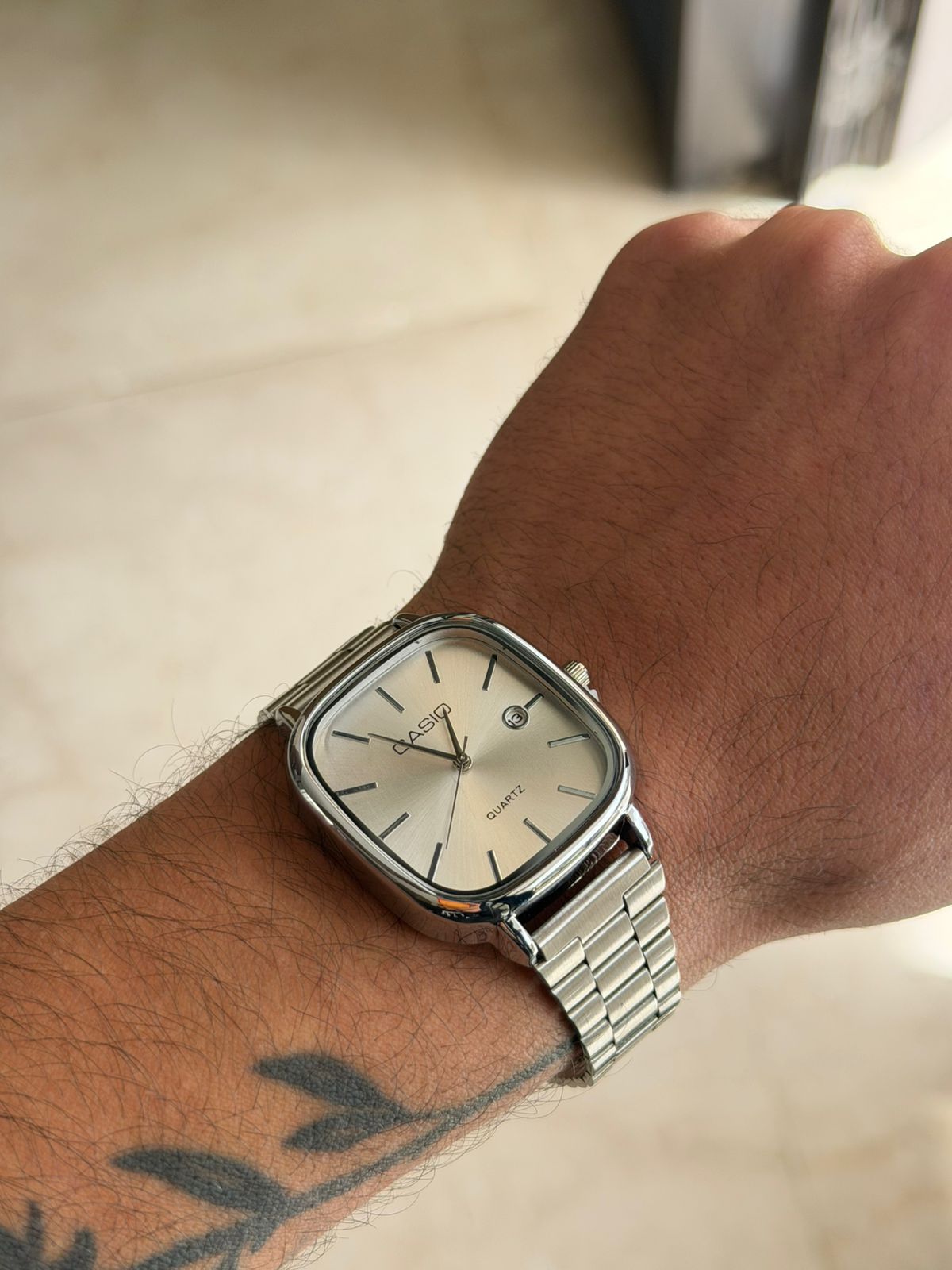 Casio Cushion Silver – Cadran Crème
