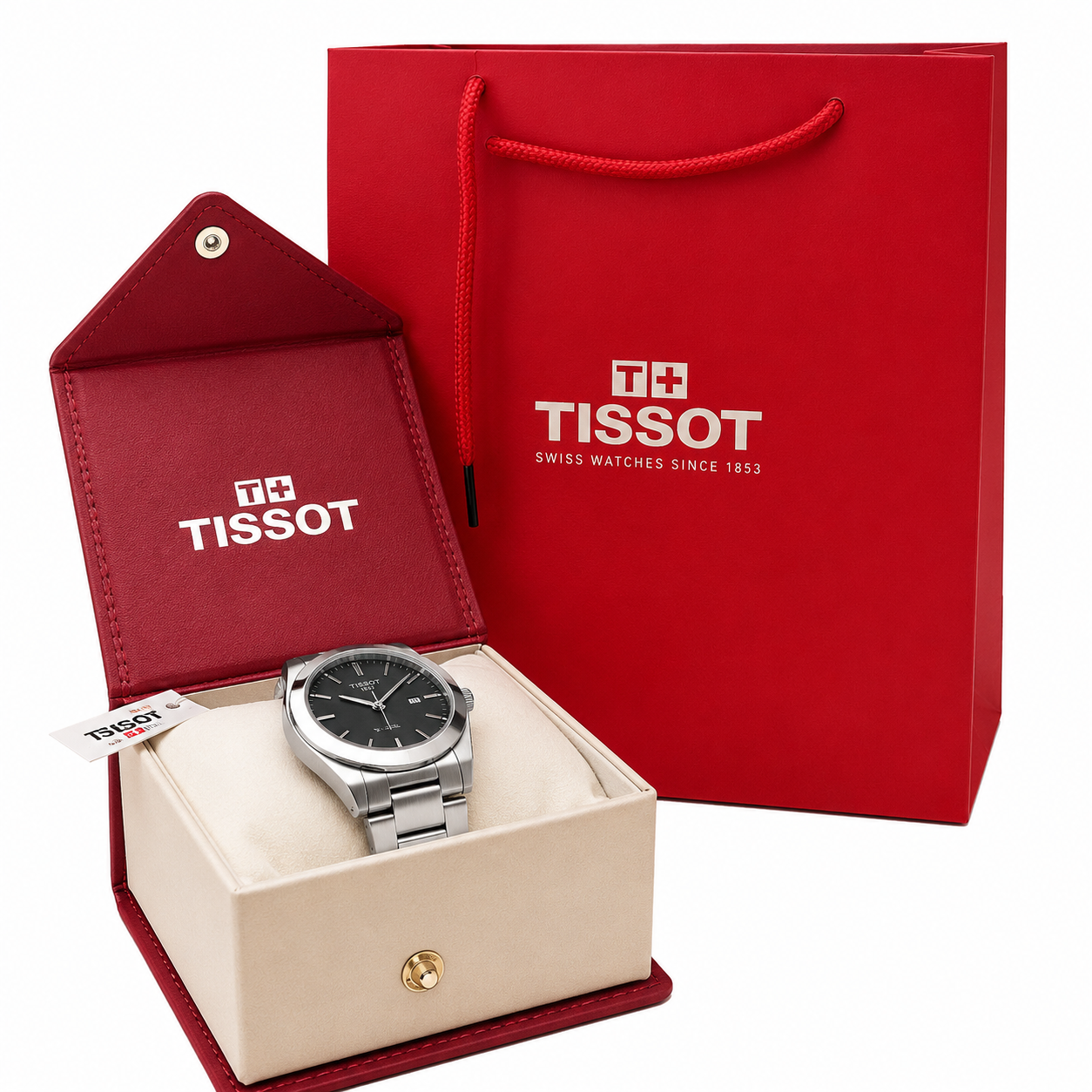 Tissot PRX 1853 Black Dial Stainless Steel Watch