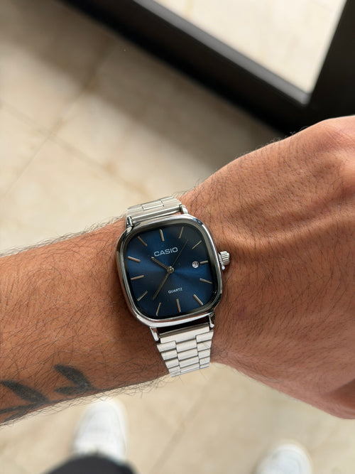 Casio silver blue