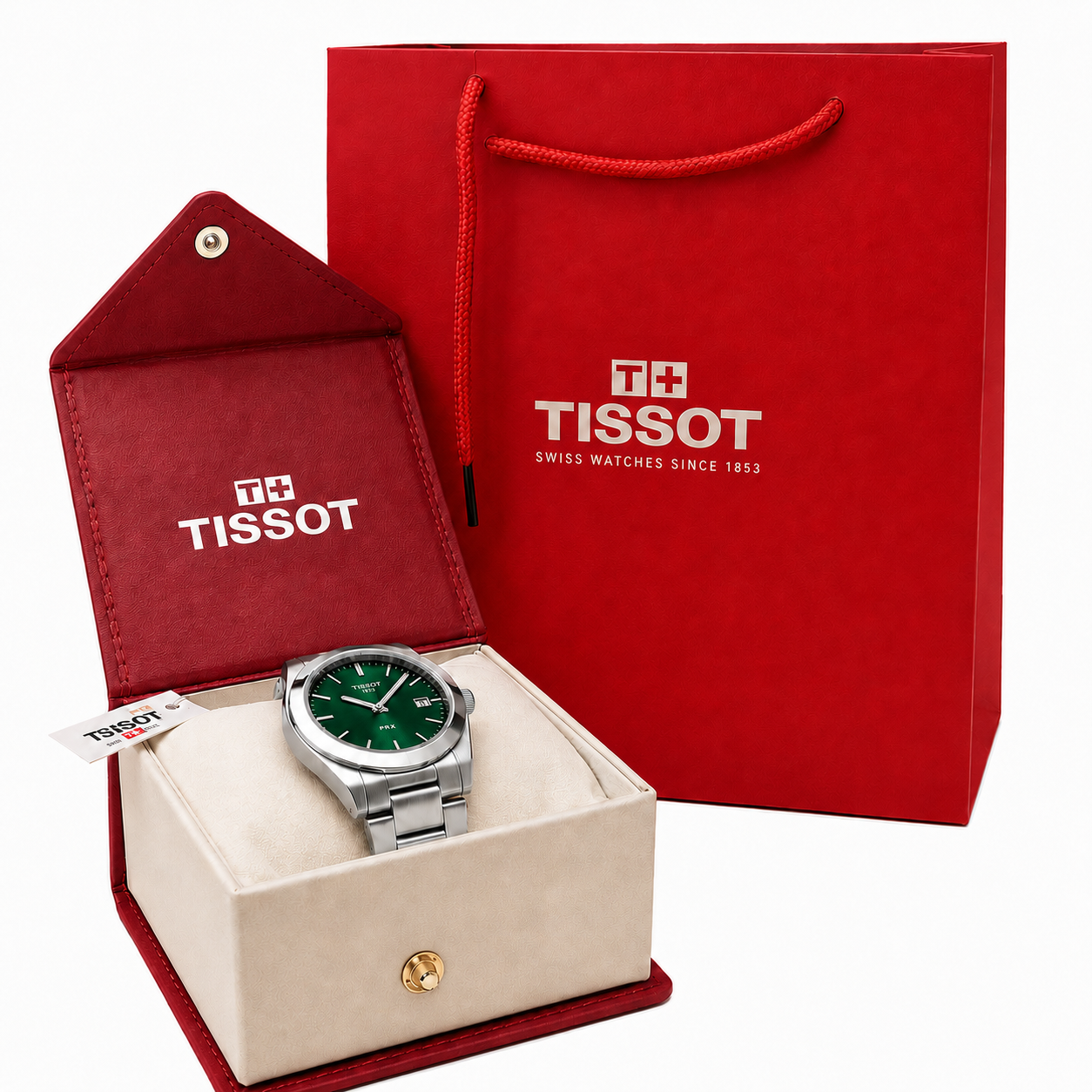 Tissot PRX 1853 Green Dial Stainless Steel Watch
