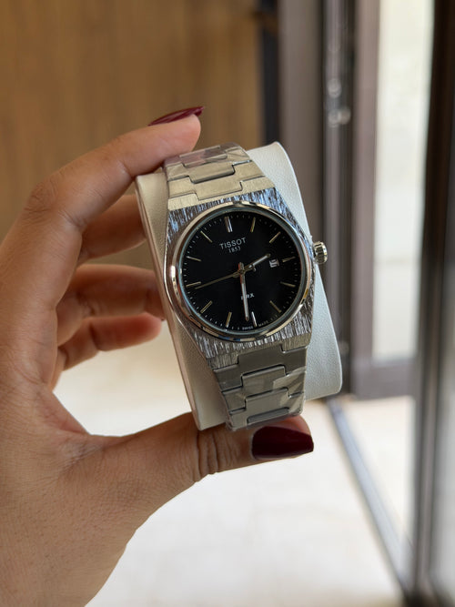 Tissot PRX 1853 Black Dial Stainless Steel Watch