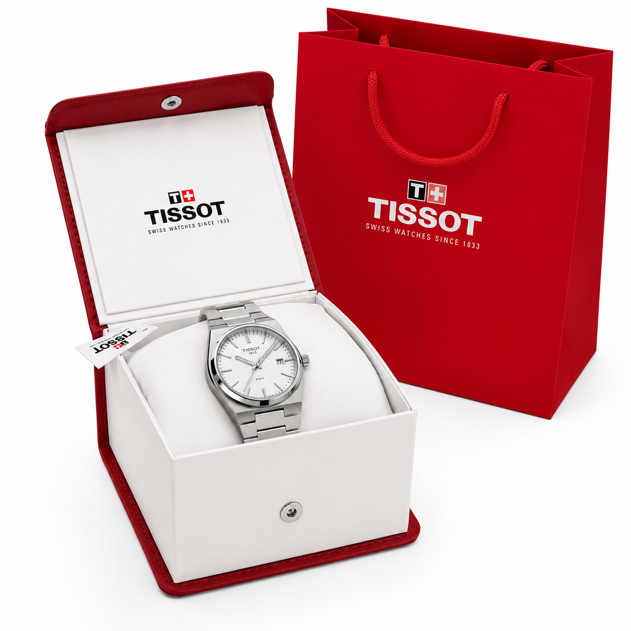 Tissot PRX 1853 White Dial Stainless Steel Watch