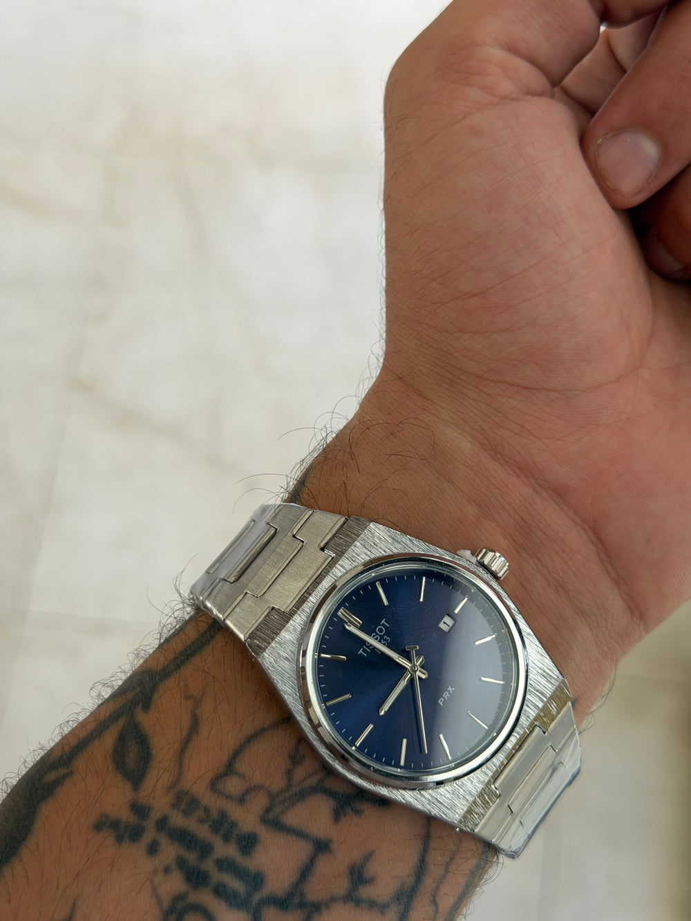 Tissot PRX 1853 Blue Dial Stainless Steel Watch 35mm
