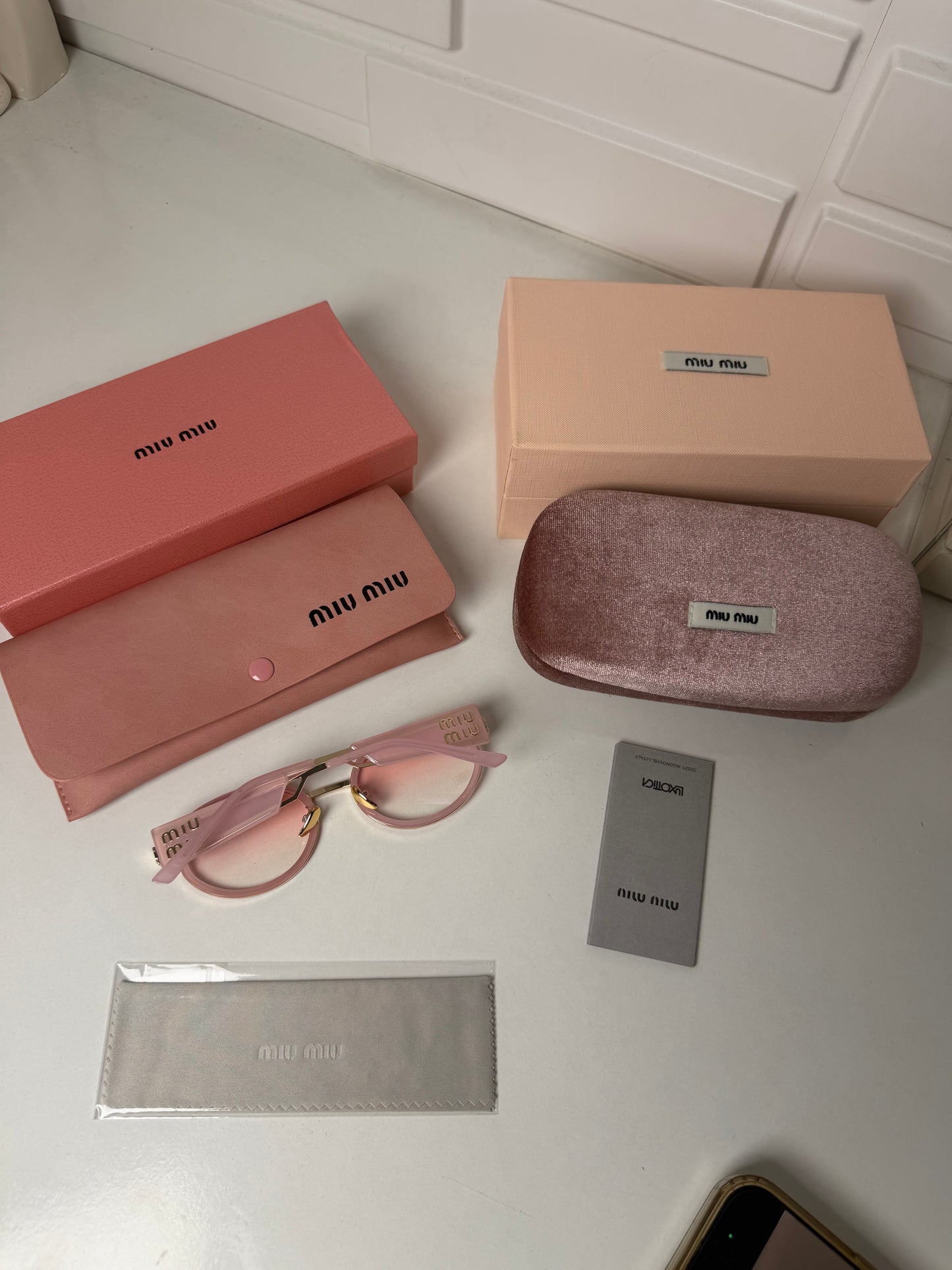 Lunettes miu miu rose