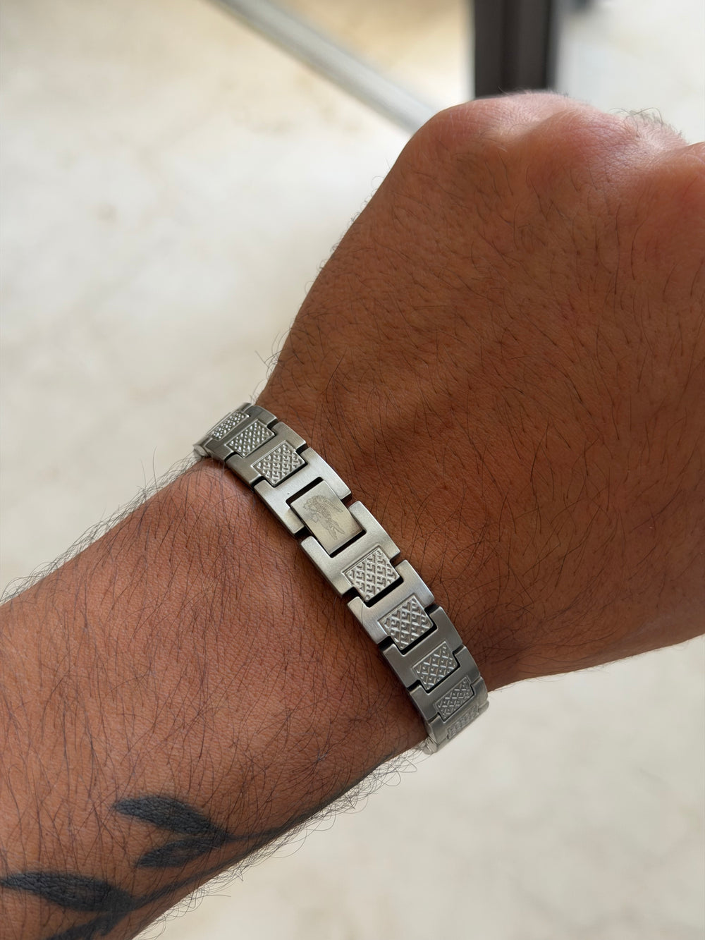 Deux bracelets pour couple en acier inoxydable stanless steel matière