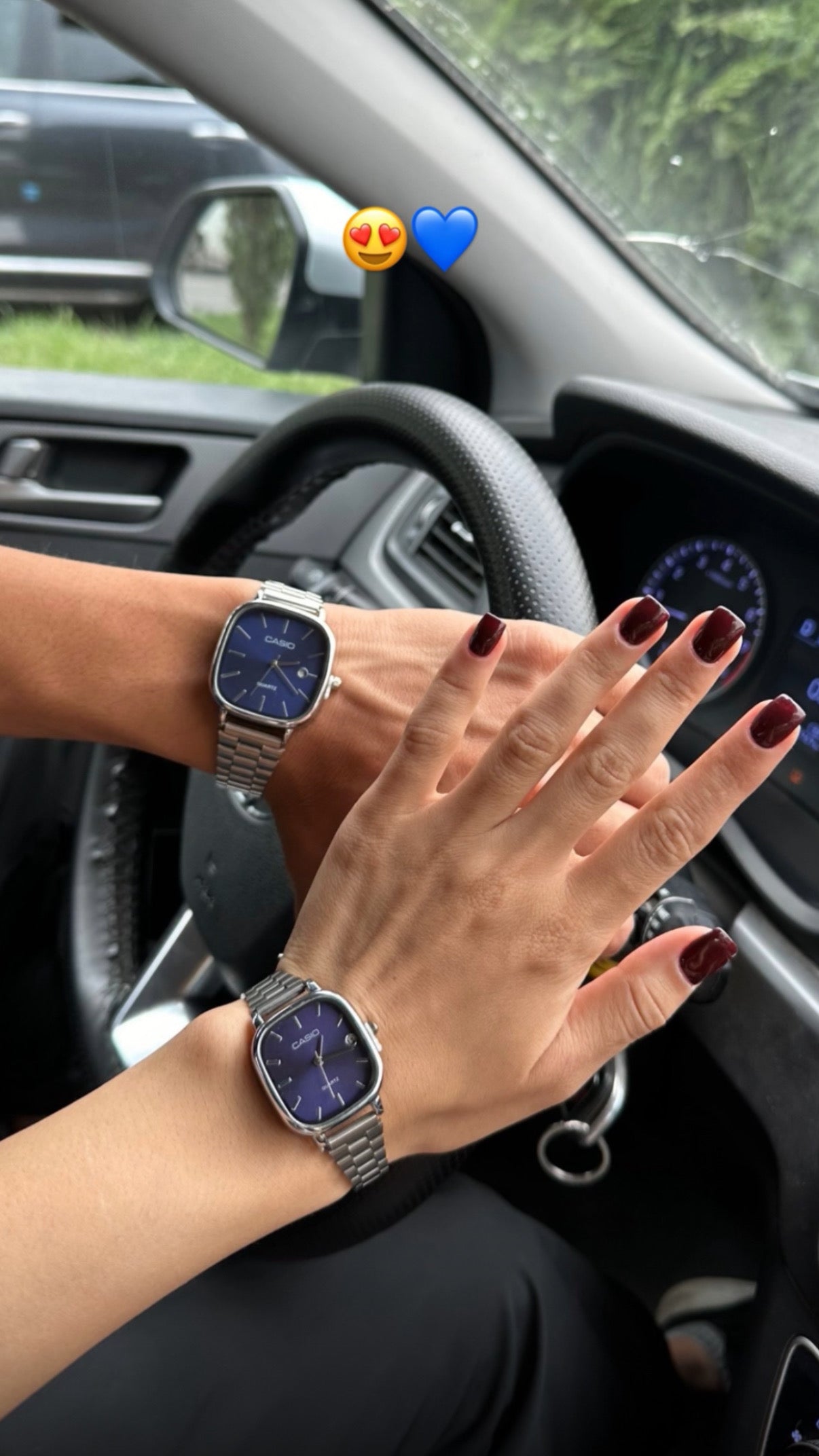 Casio couple bleu