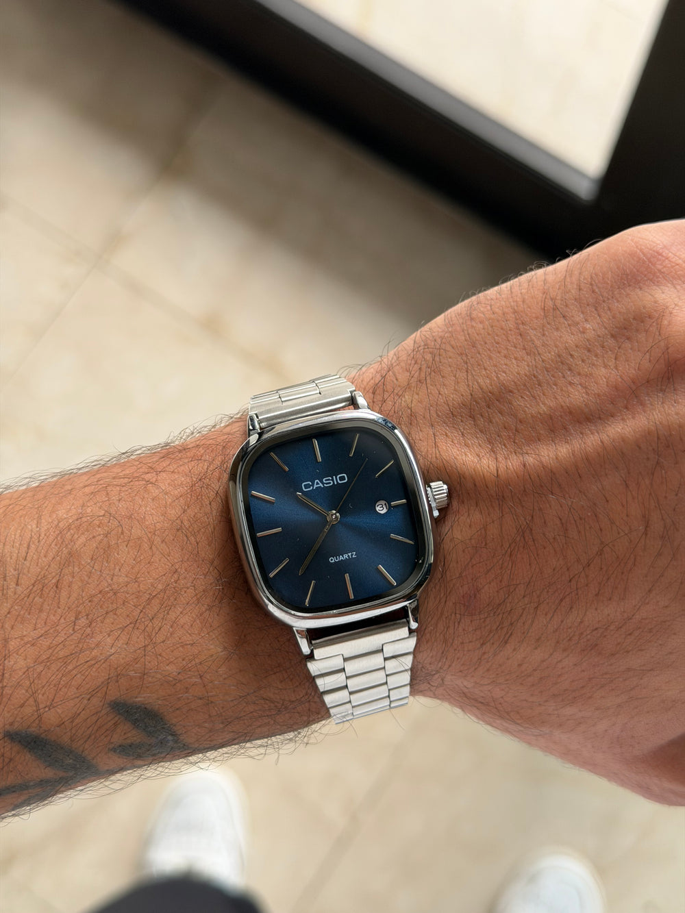 Casio silver blue