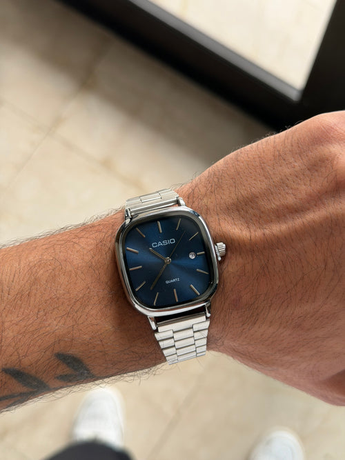 Casio silver blue