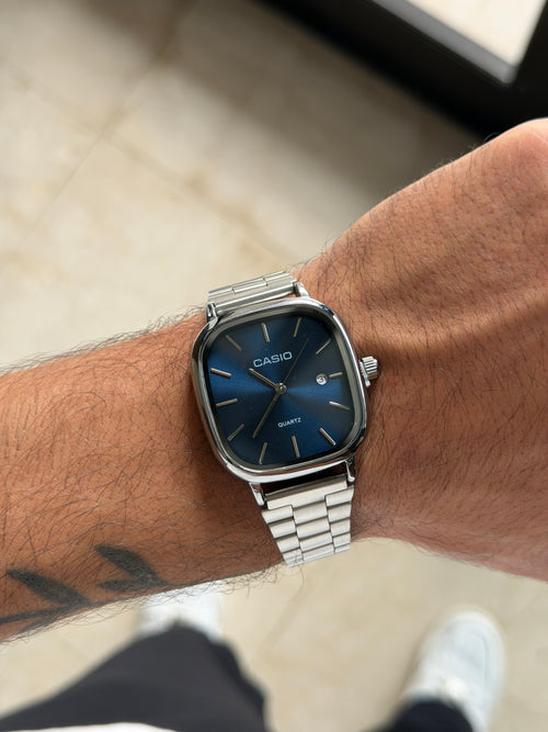 Casio silver blue
