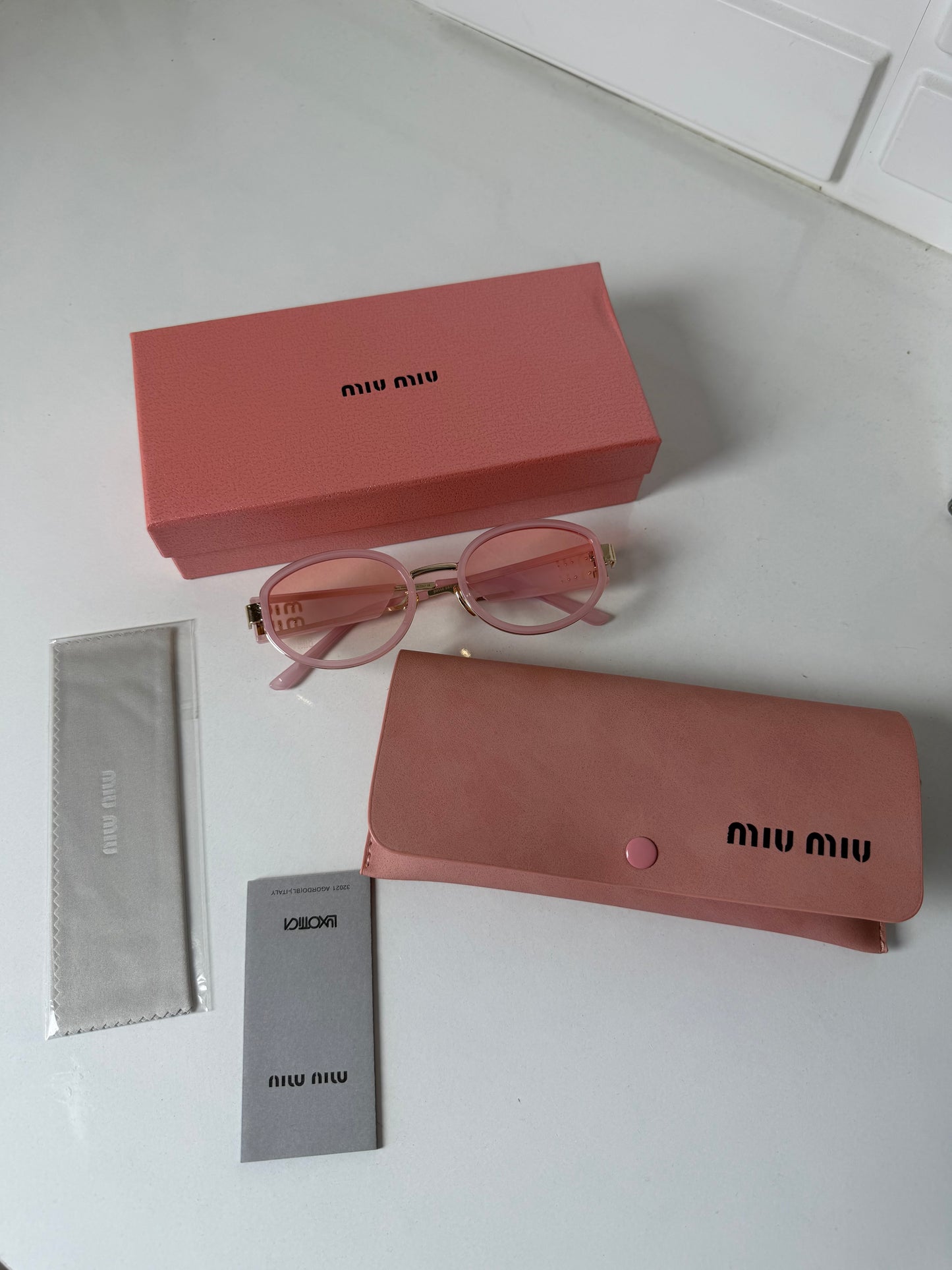 Lunettes miu miu rose