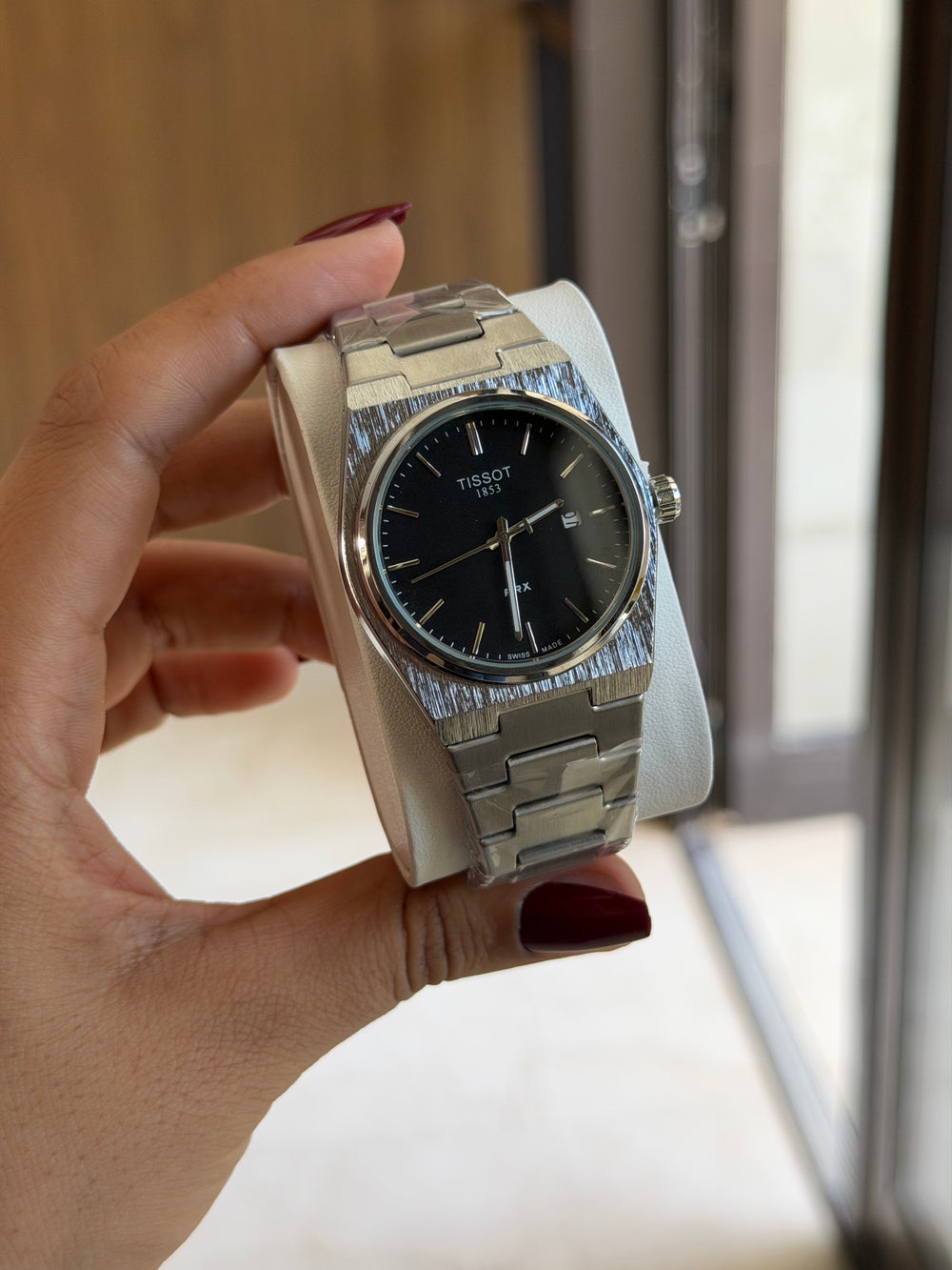 Tissot PRX 1853 Black Dial Stainless Steel Watch