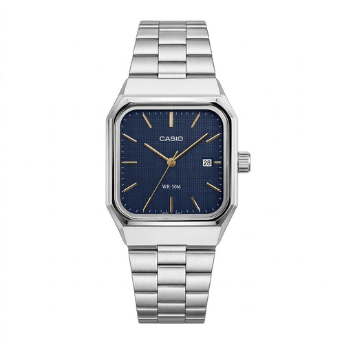 Casio carré Blue & Gold – WR 50M
