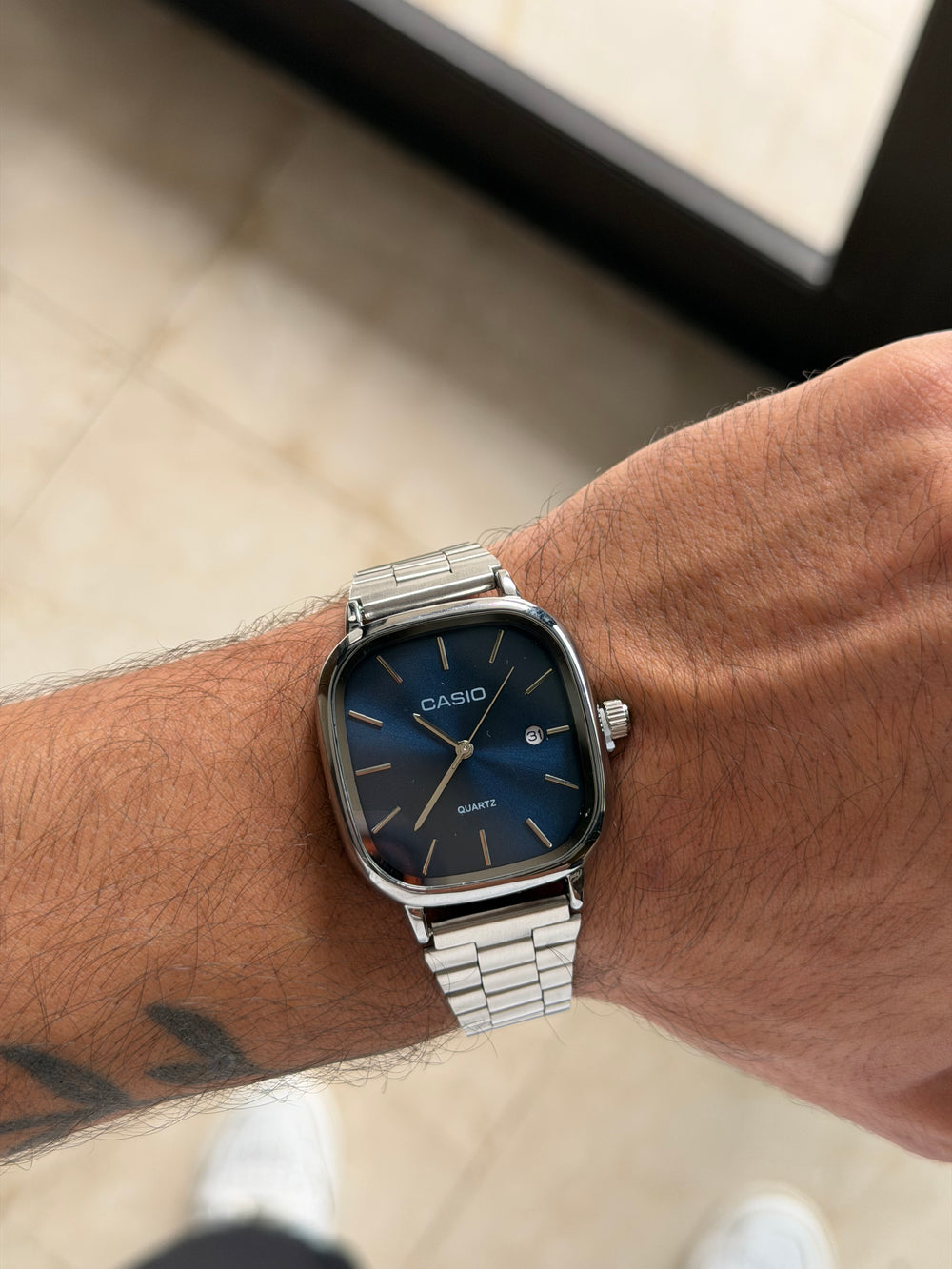 Casio silver blue
