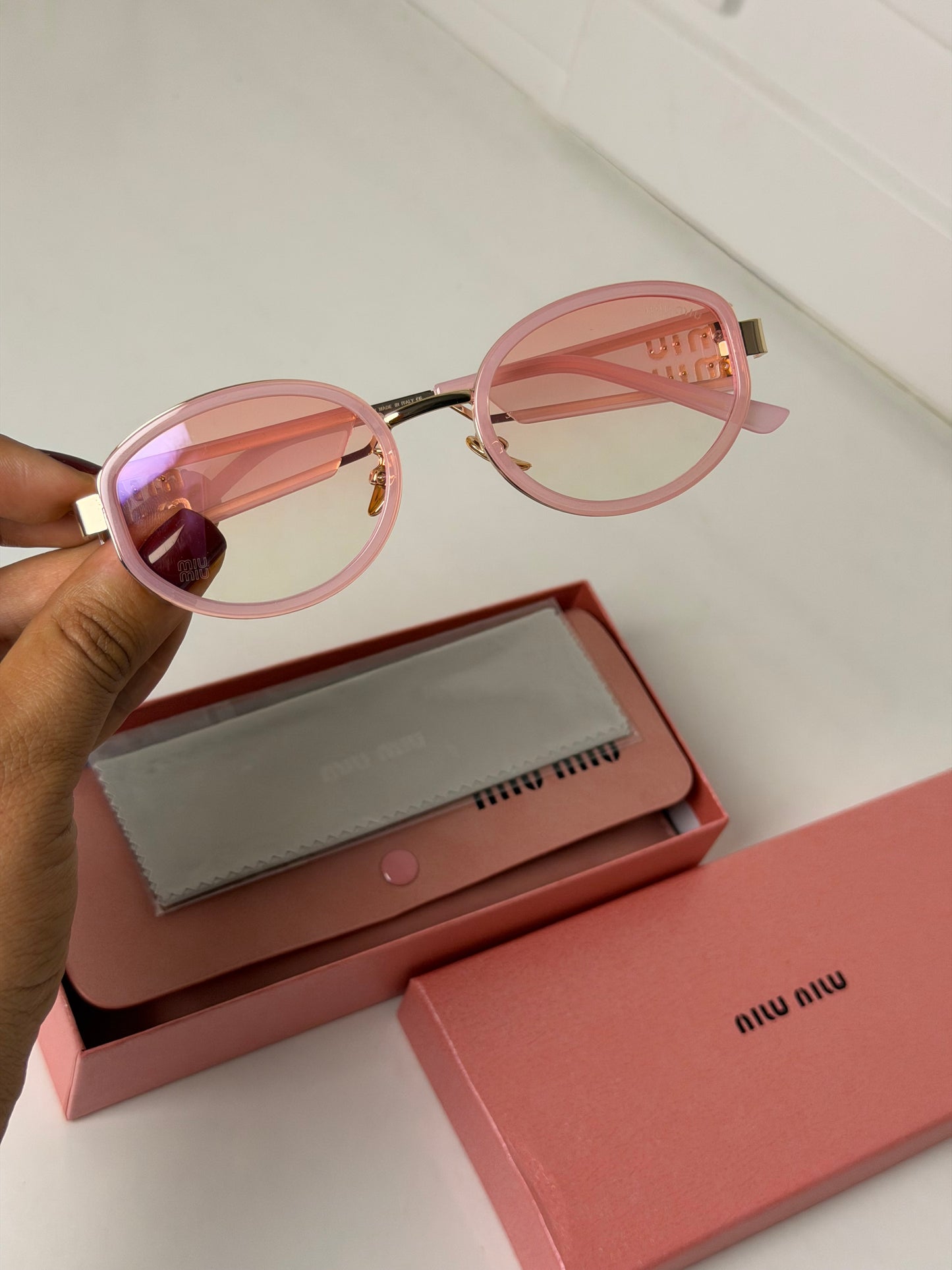 Lunettes miu miu rose