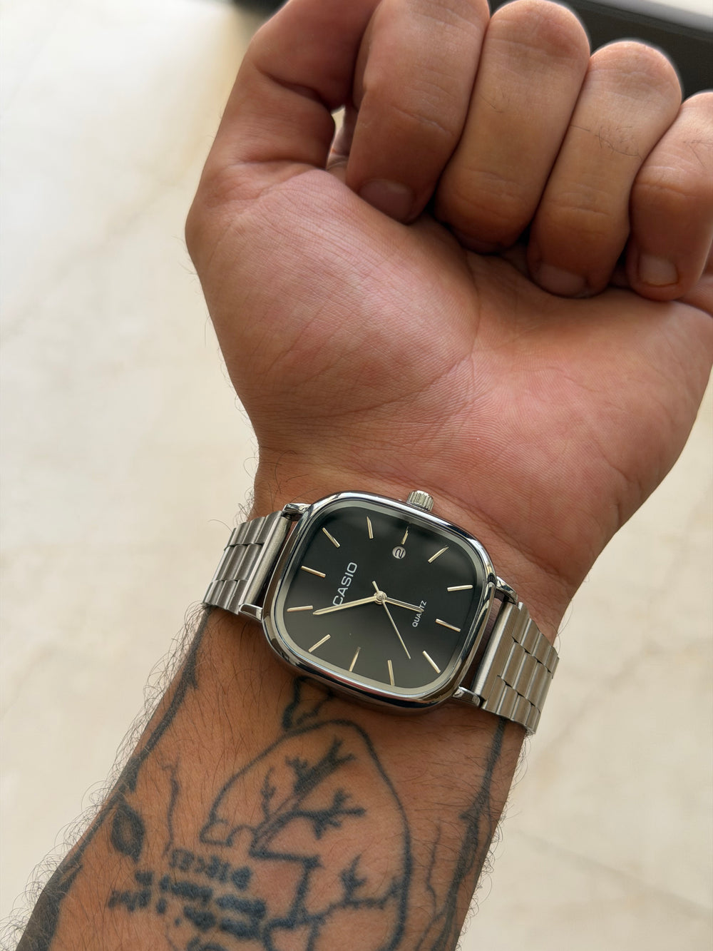 Casio Couple Set – Black & Silver