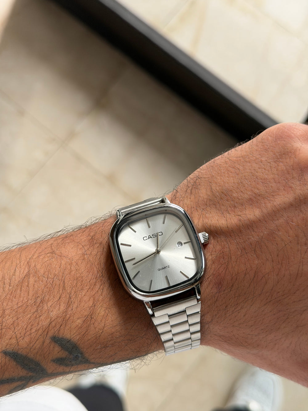 Casio Cushion Silver – Cadran Crème