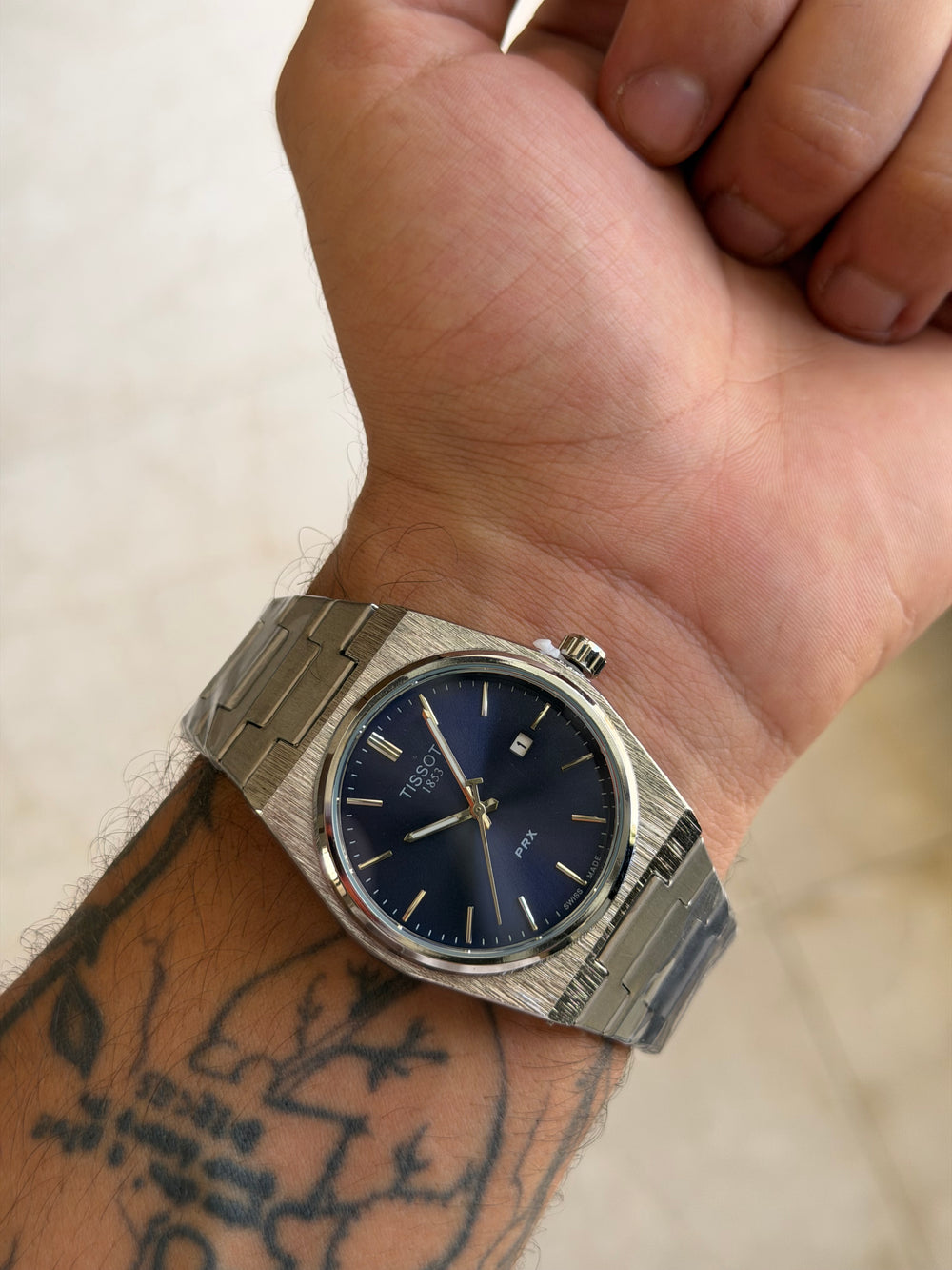 Tissot PRX 1853 Blue Dial Stainless Steel Watch 35mm