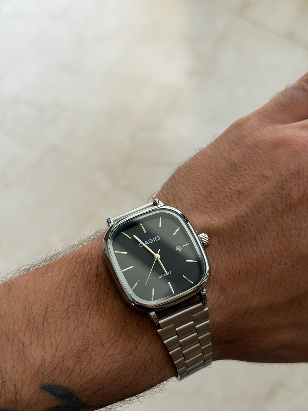 Casio Couple Set – Black & Silver