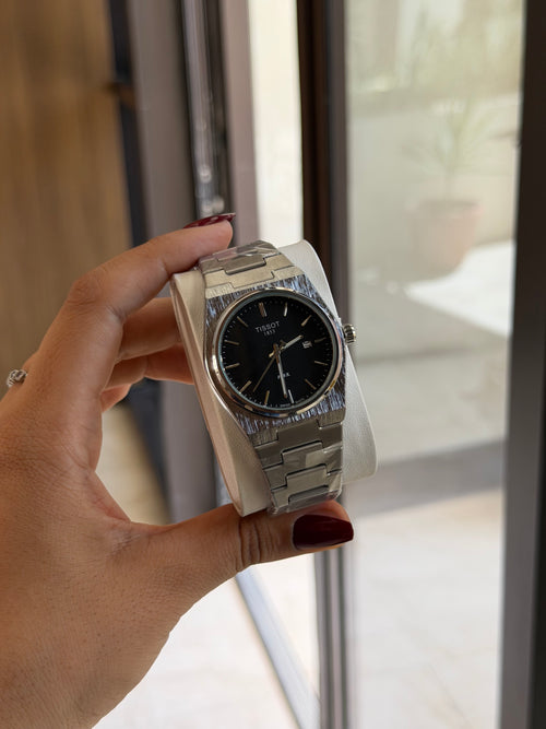 Tissot PRX 1853 Black Dial Stainless Steel Watch
