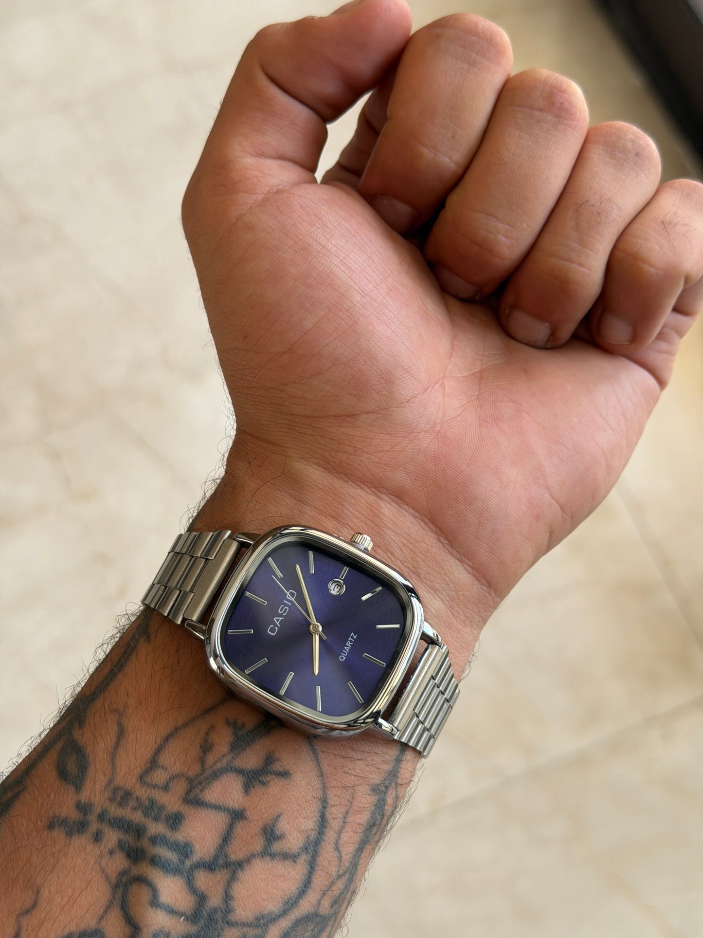 Casio silver blue