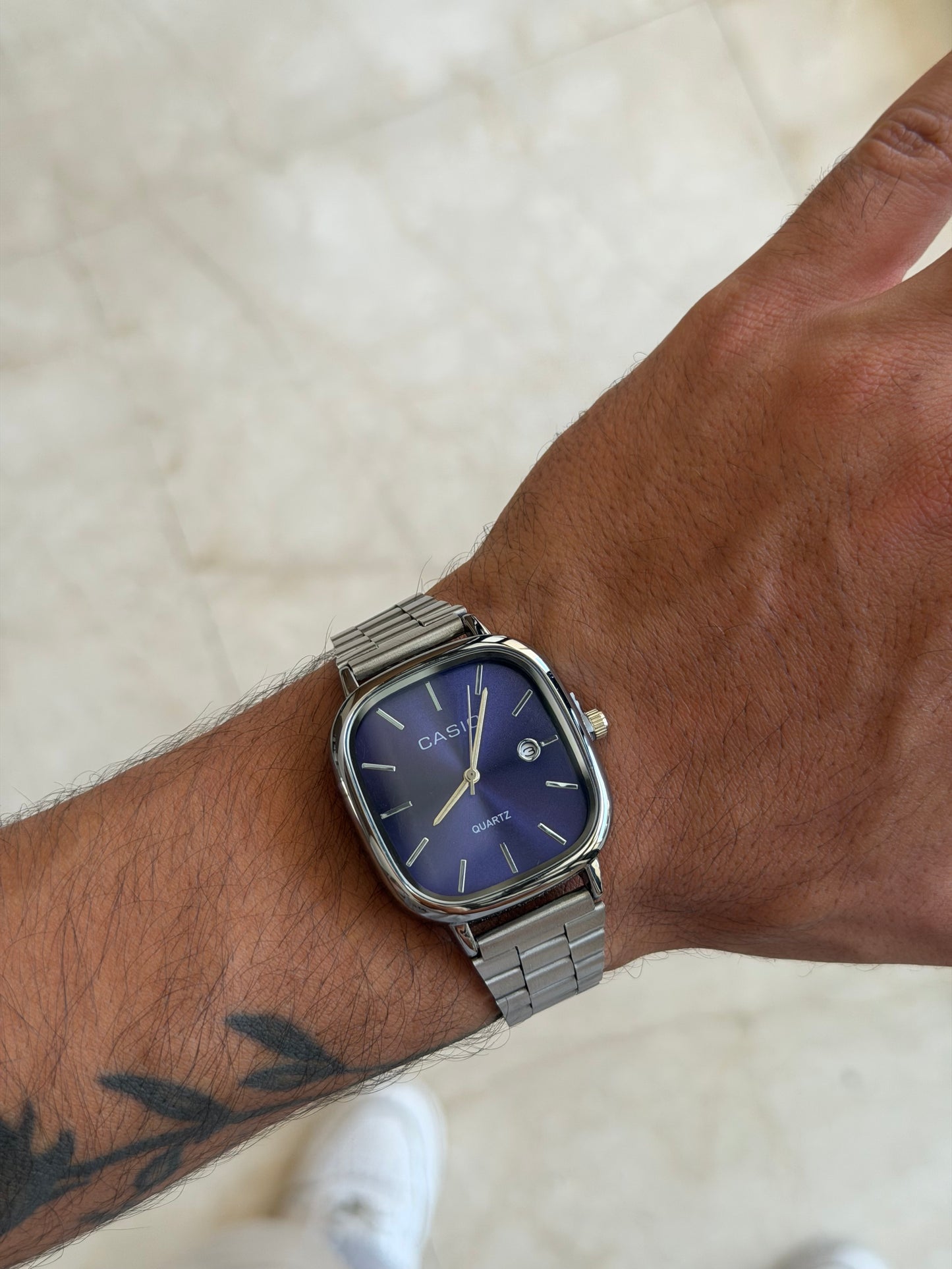 Casio silver blue