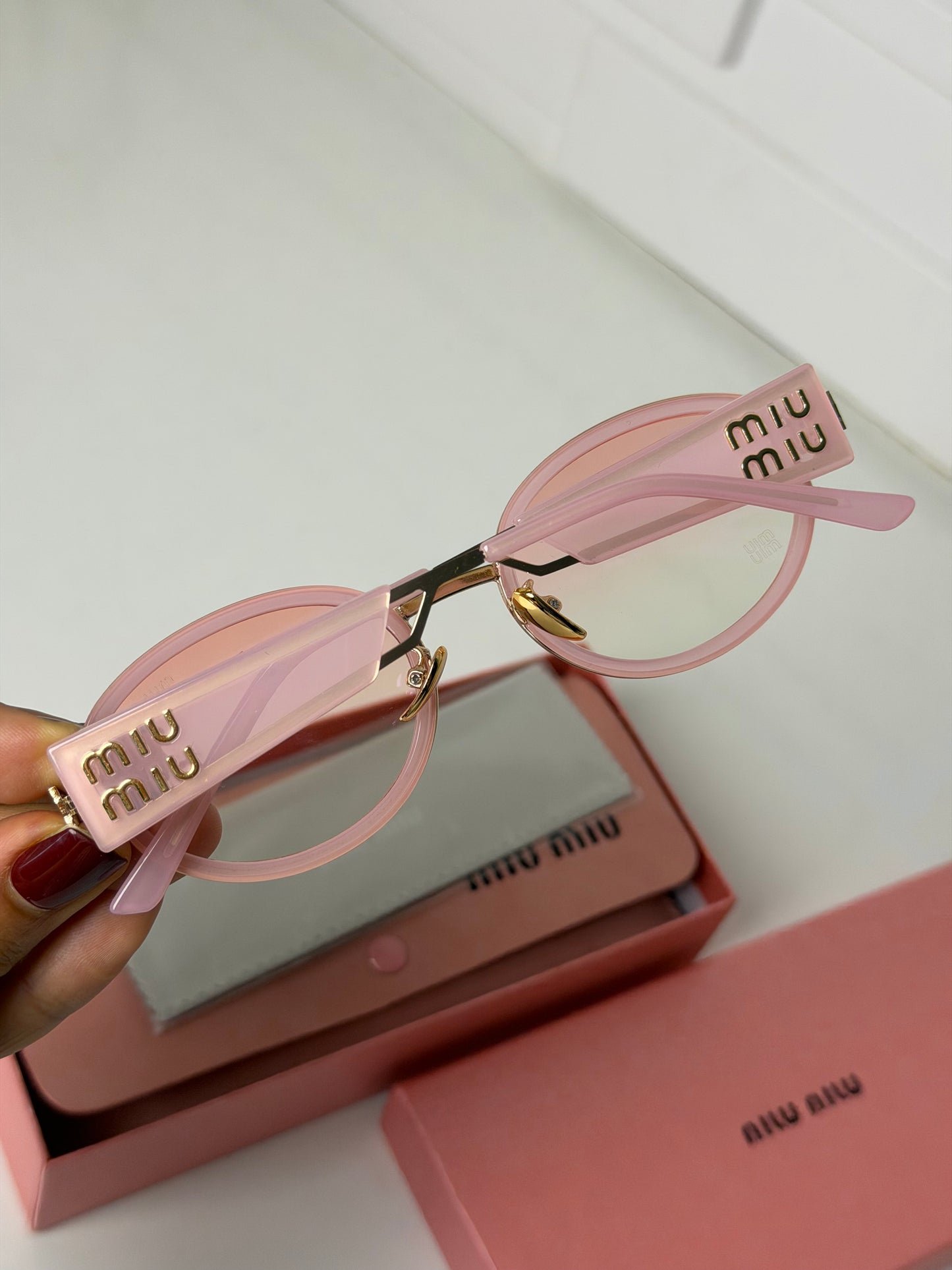 Lunettes miu miu rose