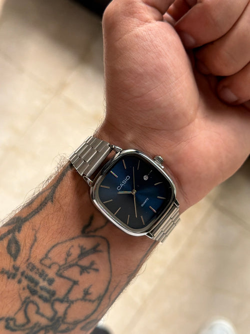 Casio silver blue