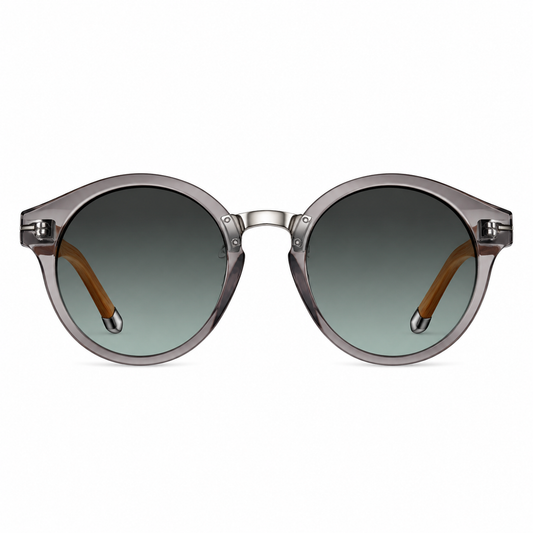 Lunettes de soleil City Vision – Monture transparente avec branches en bois