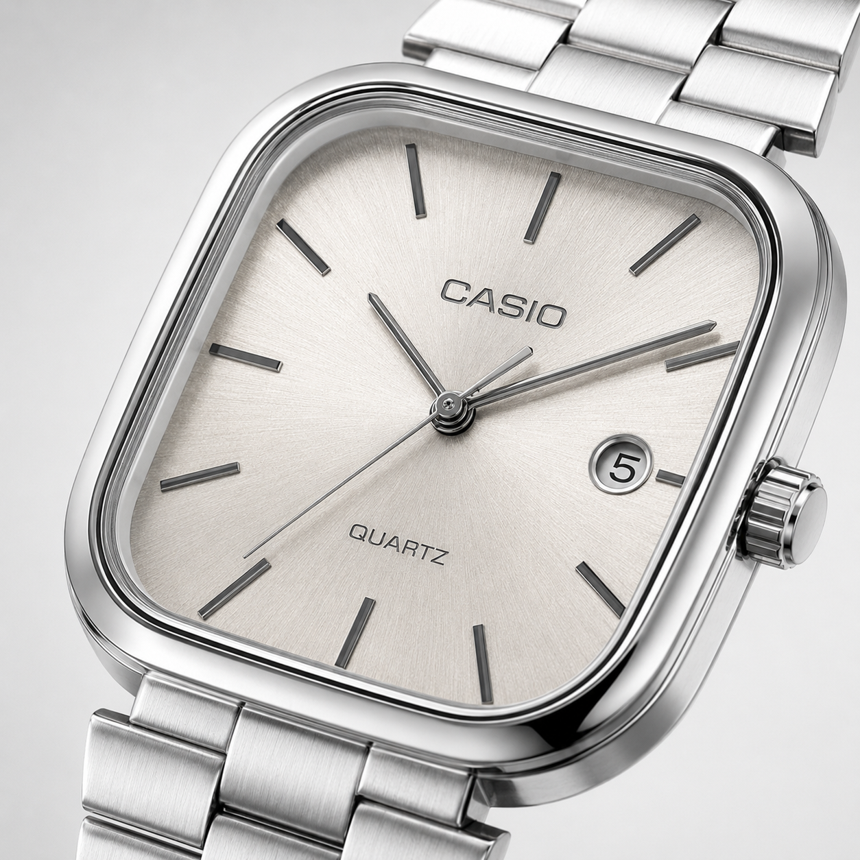 Casio Cushion Silver – Cadran Crème