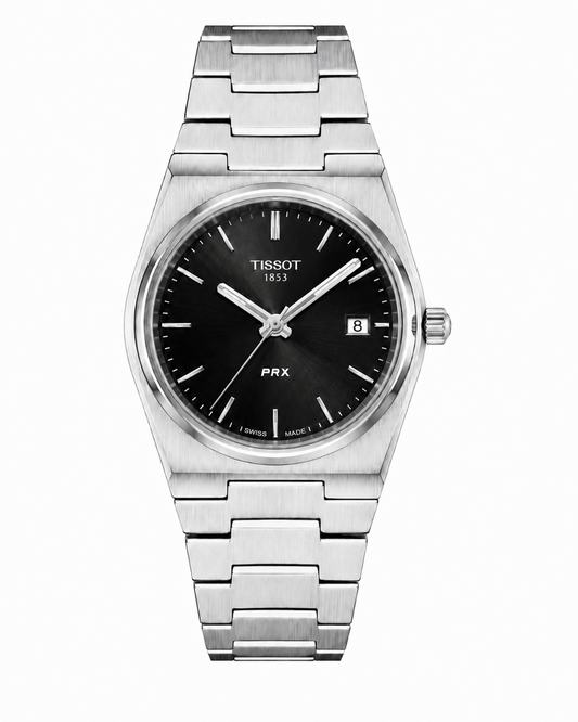 Tissot PRX 1853 Black Dial Stainless Steel Watch