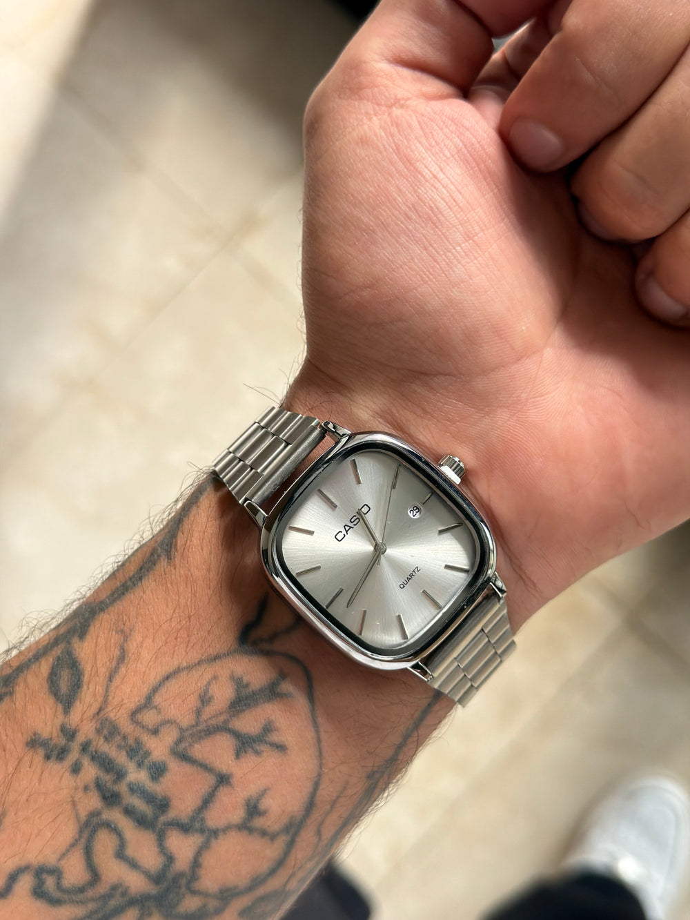 Casio Cushion Silver – Cadran Crème