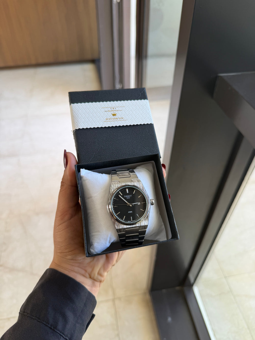 Tissot PRX 1853 Blue Dial Stainless Steel Watch 35mm