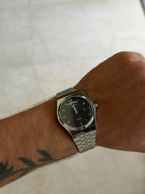 casio day date mtp b146 argent noir