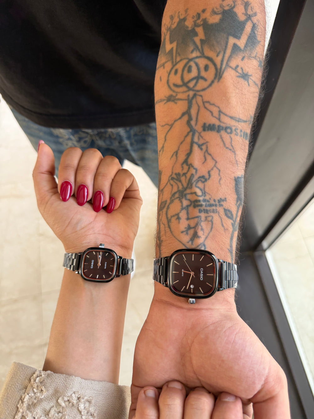 Casio Couple Set – Full Black