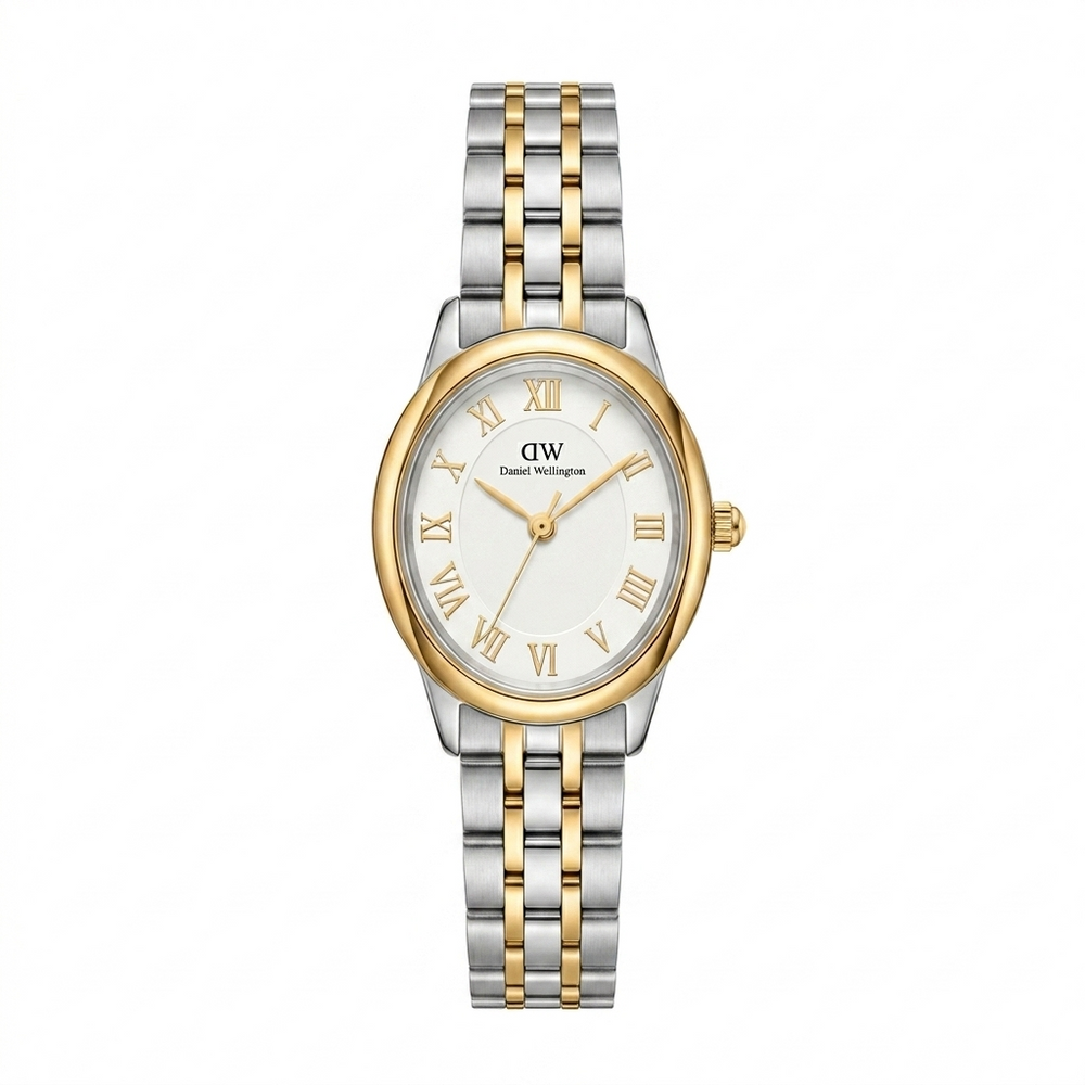 Daniel Wellington Classic White Dial Gold Bracelet Watch – Minimalist Elegance for Women