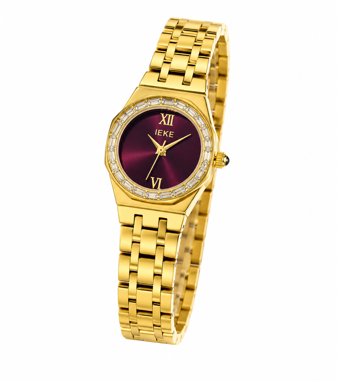 Ieke Gold et Burgandy femme