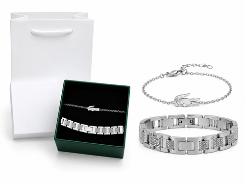 Deux bracelets pour couple en acier inoxydable stanless steel matière