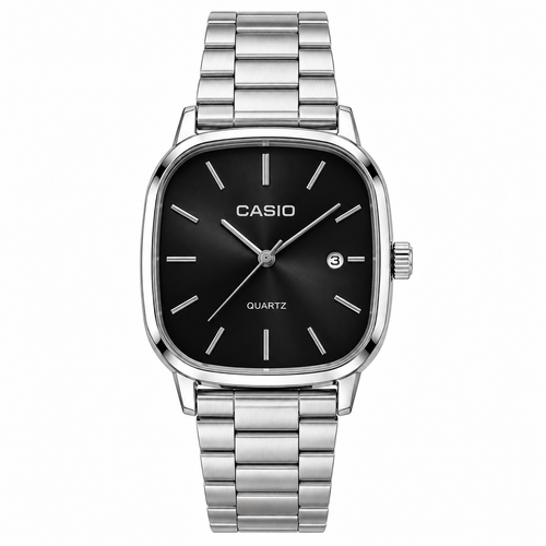 Casio Cushion Silver – Cadran Noir