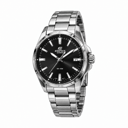 Casio Edifice cadran noir – acier argenté