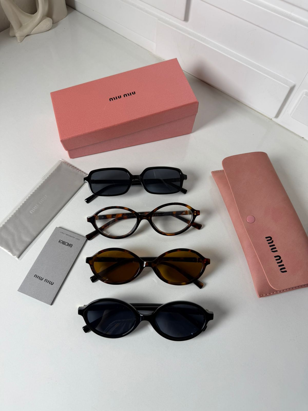 Monture optique écaille Miu Miu – Verres transparents