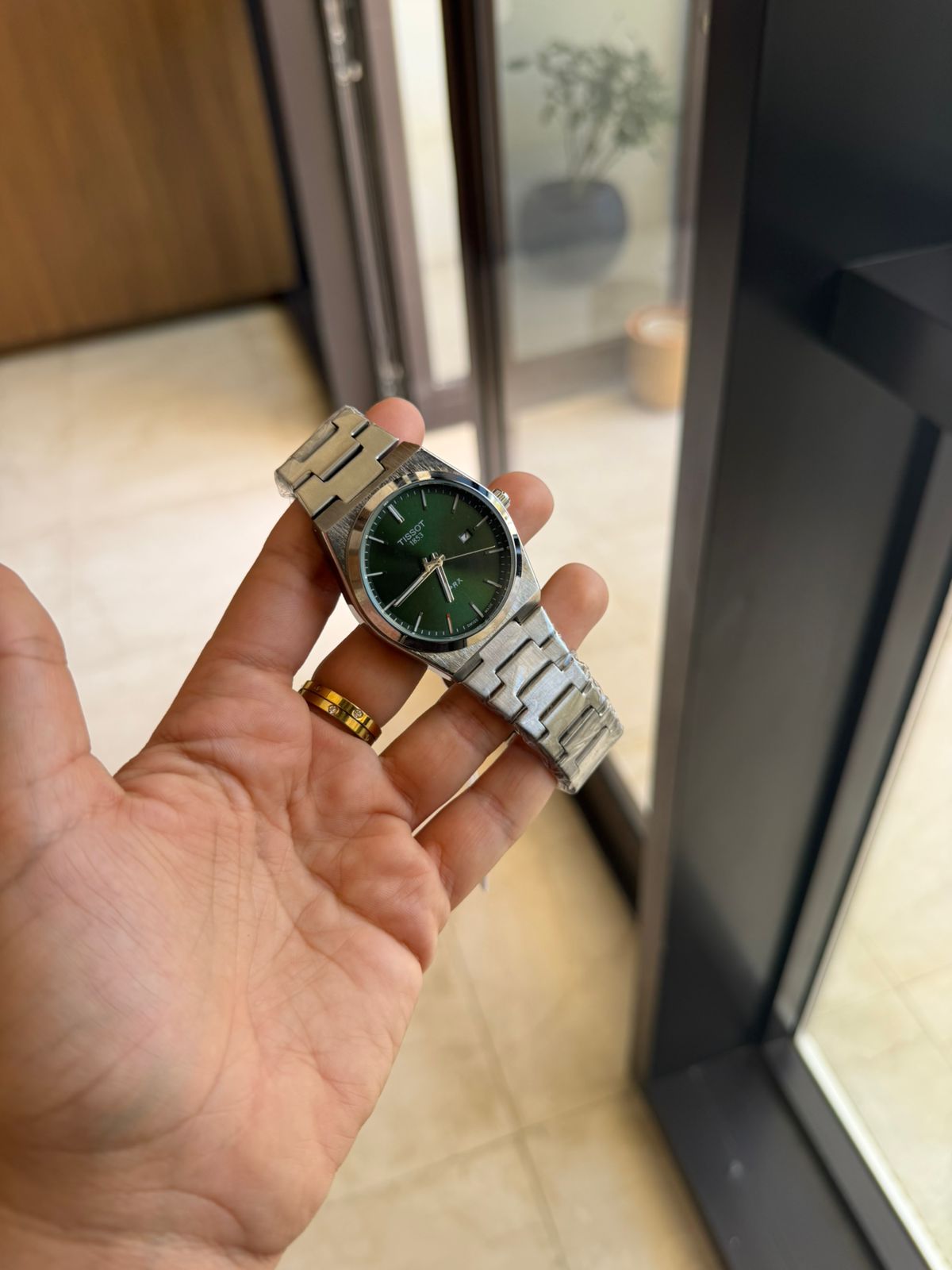 Tissot PRX 1853 Green Dial Stainless Steel Watch