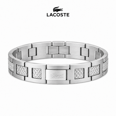 Bracelet homme Lacoste argenté – Acier inoxydable